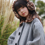 [Pre-Order] Mes Kids Des Fleurs - Earmuffs Leopard
