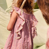 Louise Misha -  Dress Martine Pink Pomelo Checks