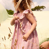 Louise Misha -  Dress Martine Pink Pomelo Checks