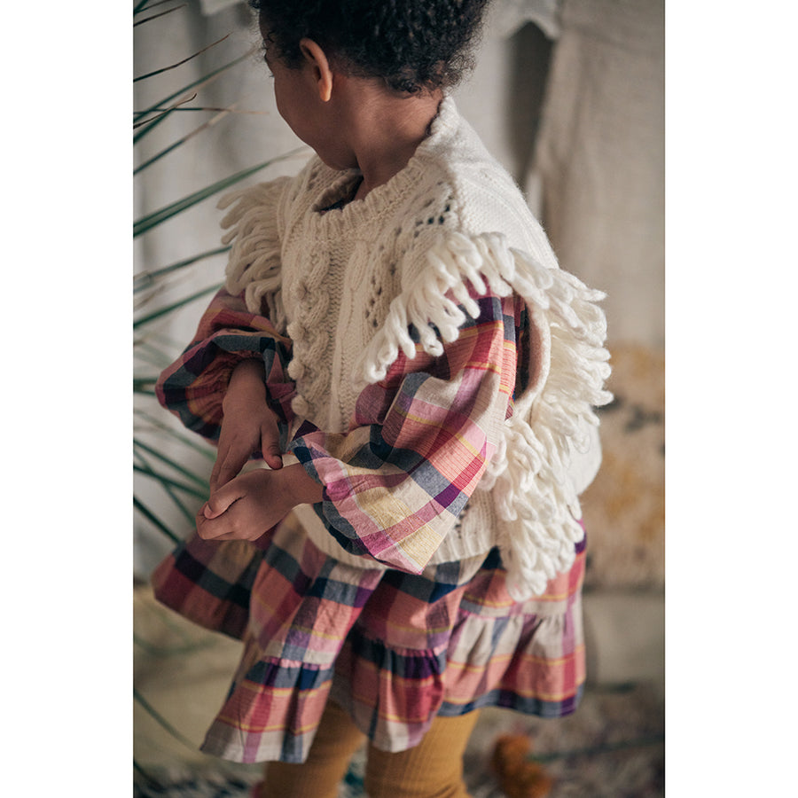 Louise Misha :: Dress Massilia Fuchsia Tartan Roads