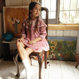 Louise Misha - Dress Orana Raspberry Checks