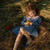 Louise Misha - Dress Solena Navy Snowfall Flower