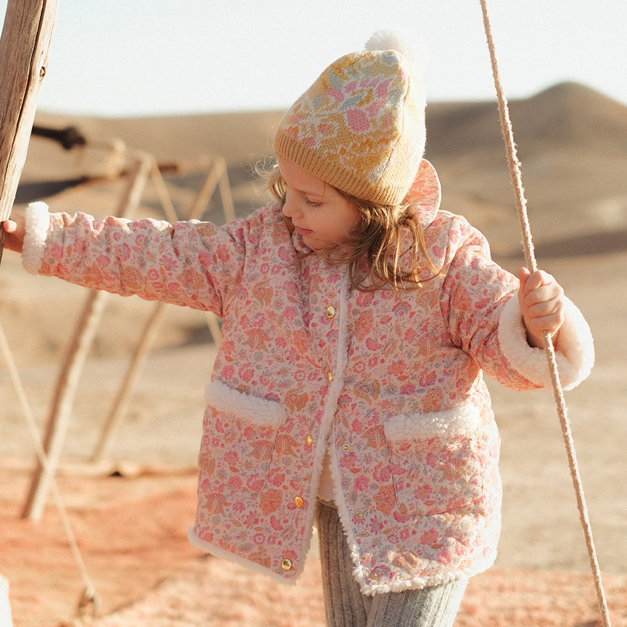Louise Misha :: Coat Dalila Cream Flower Fields