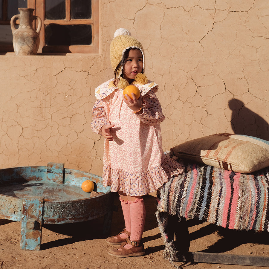 Louise Misha :: Dress Nour Pink Patchwork