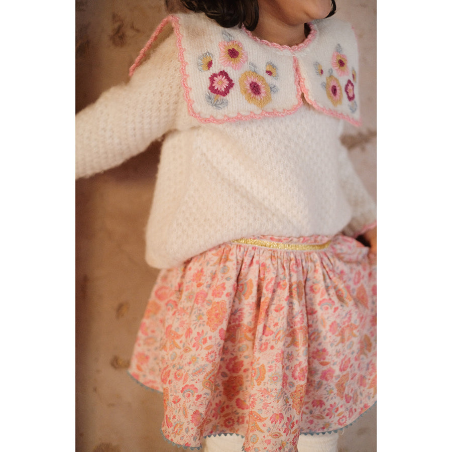 Louise Misha :: Skirt Cephee Cream Flower Fields