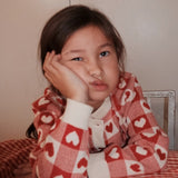 Floess :: Heart Cardigan Poppy Red/Soft