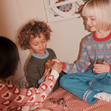 Floess :: Heart Cardigan Poppy Red/Soft