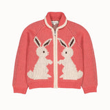 Hello Simone - Ziply Cardigan Rabbit Rose