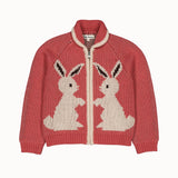 Hello Simone - Ziply Cardigan Rabbit Rose