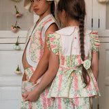 Bachaa -  Sunbeam Blouse & Short Set Arabesque Print