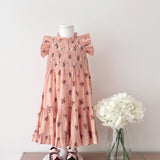 [Exclusive] Bonjour Diary - Ibiza Dress Pink Garden Flowers Print