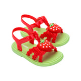 [Pre-Order] Mini Melissa :: Hip Sandal Baby Green Pearlish Red