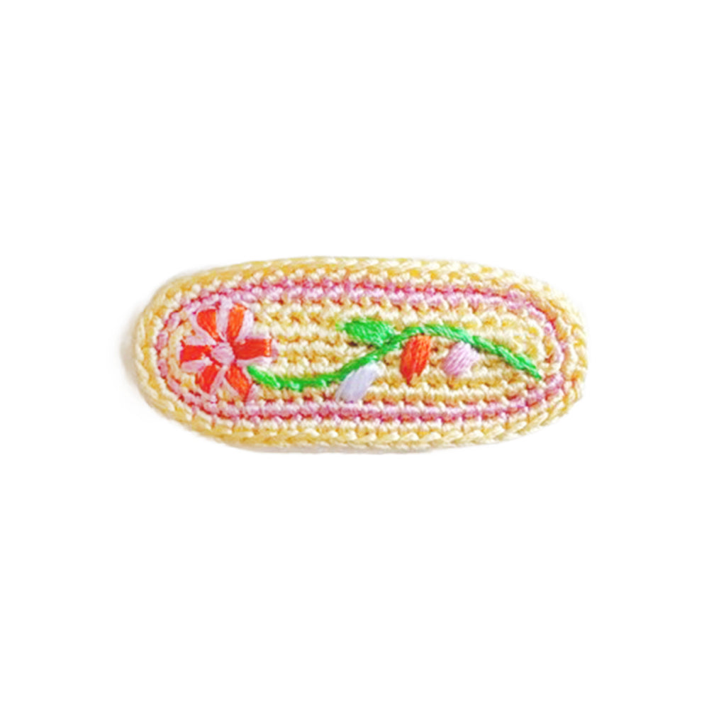 Kidsagogo :: Crochet Embroidered Hair Clip  1Pc  Summer
