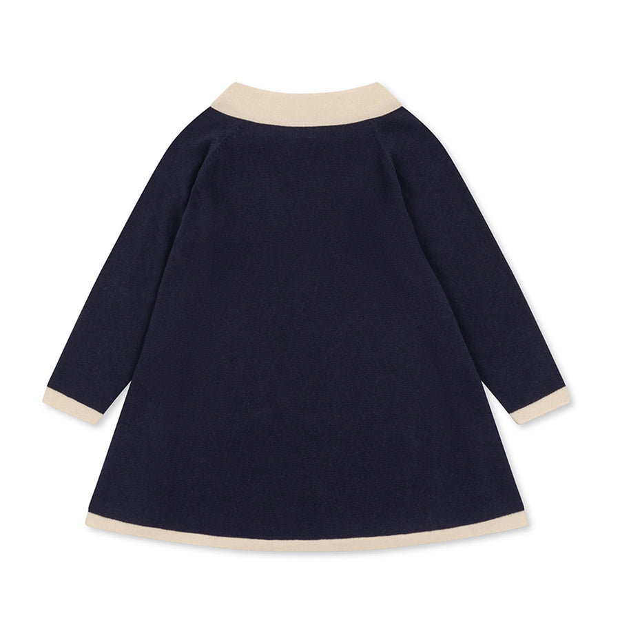 Konges Sloejd :: Venton Knit Dress Gots Navy