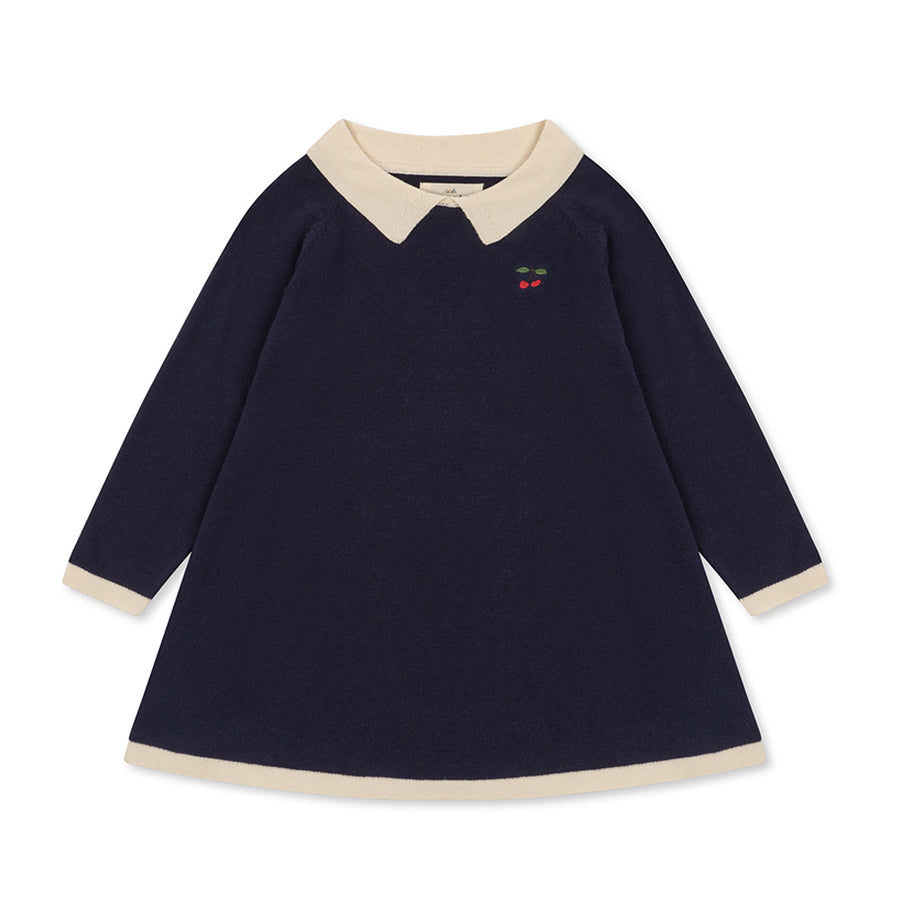 Konges Sloejd :: Venton Knit Dress Gots Navy