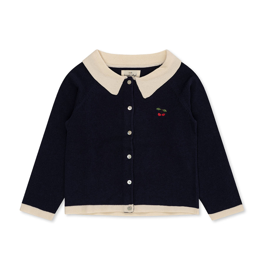 Konges Sloejd :: Venton Knit Cardigan Gots Navy