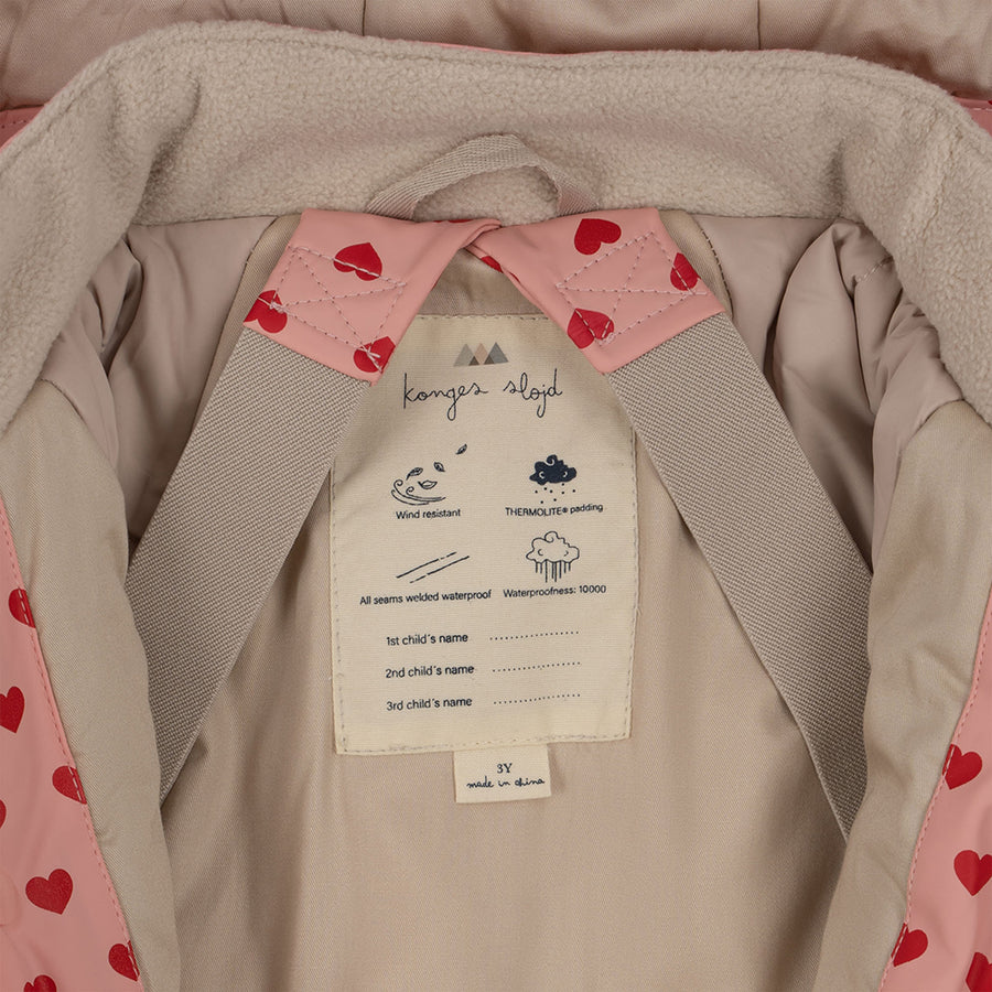 Konges Sloejd :: Pu Nohr Snowsuit Coeur Mellow