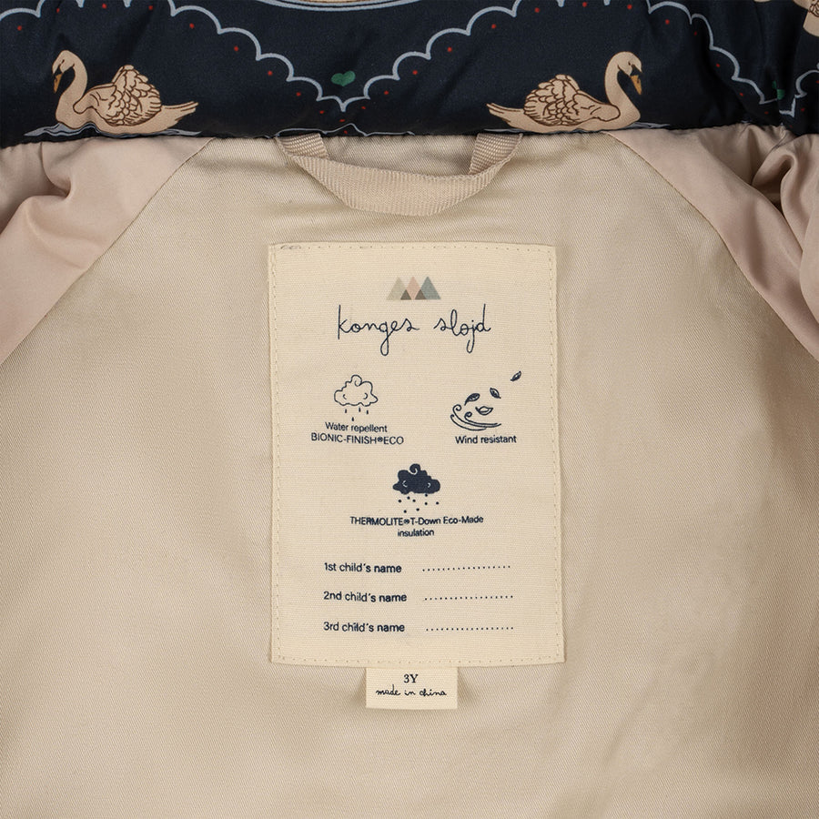 Konges Sloejd :: Nuka Long Jacket Swan Eclipse