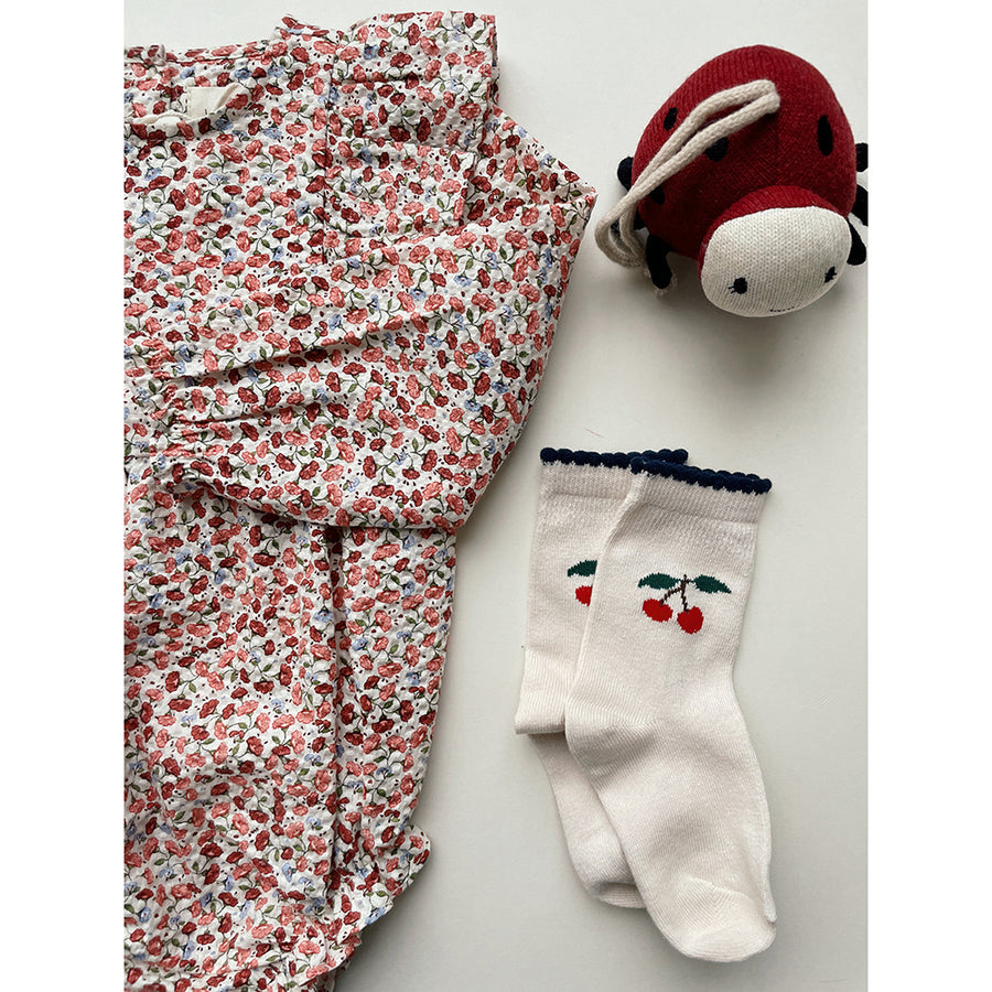 Konges Sloejd :: 2 Pack Cherry Socks Cherry Mix