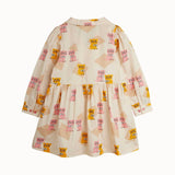 [Pre-Order] Kittens AOP Woven LS Dress Multi