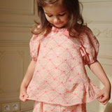 Konges Sloejd :: Ava Ss Blouse Gots  Lacy Pink