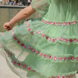 Konges Sloejd :: Joelle Dress Green