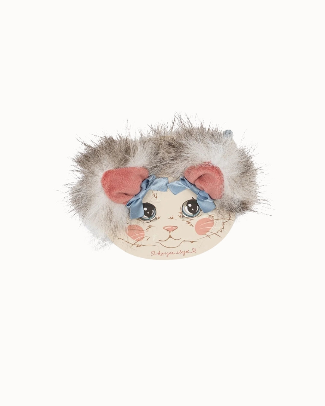 Konges Sløjd 2 Pack Kitty Furry Ear Clip - kids hair clips