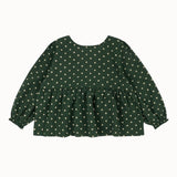 Konges Sloejd - Elin Bow Blouse Gots Dot Marseille