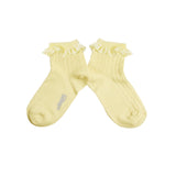 Collegien -  Lightweight Pointelle Socks With Broderie Anglaise 039