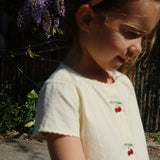 Konges Sloejd -  Evia Cherry Dress Cloud Cream
