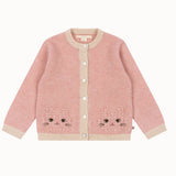 Konges Sløjd Kitty Cardigan Silver Pink - kids cardigan