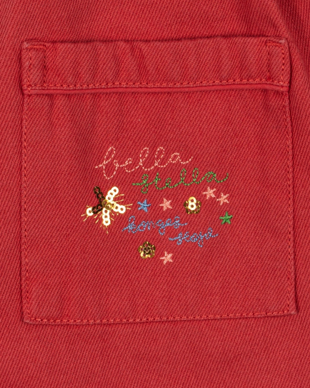 Konges Sløjd Magot Sequin Frill Pants Cardinal - kids sequin pants, view 5