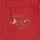Konges Sløjd Magot Sequin Frill Pants Cardinal - kids sequin pants, view 5