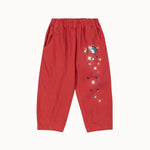 Konges Sløjd Magot Sequin Frill Pants Cardinal - kids sequin pants
