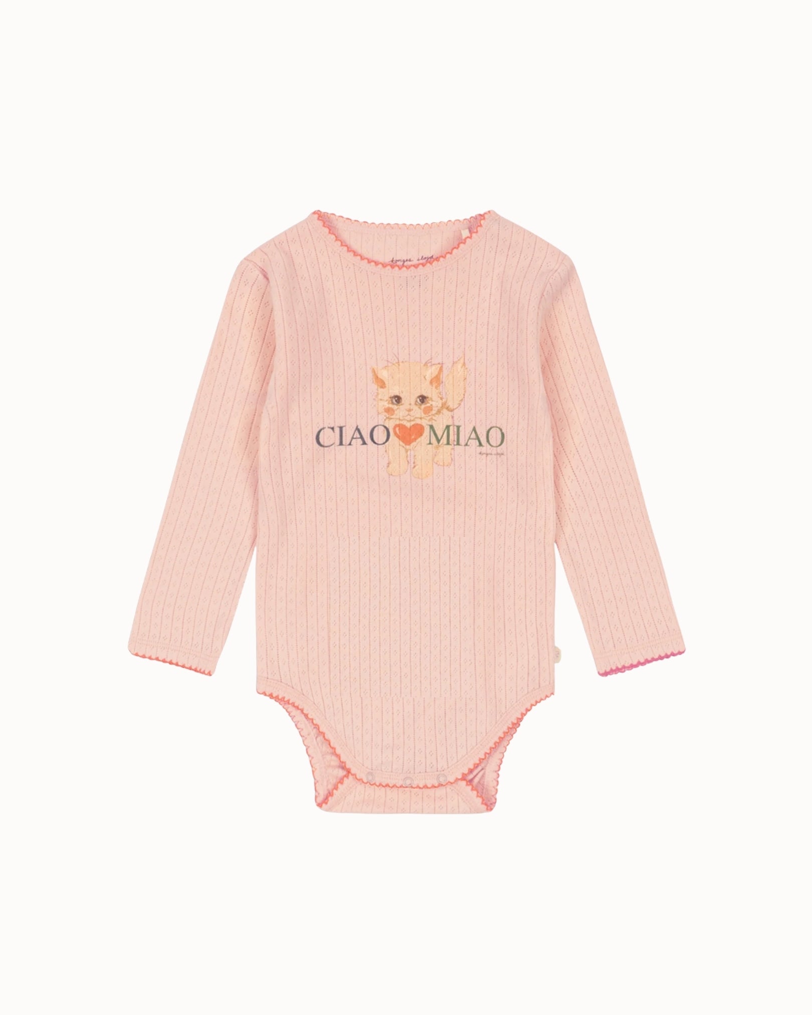 Konges Sløjd Minnie Body Pale Blush - baby bodysuit