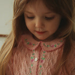 Konges Sløjd Rosier Cardigan Light Rose - kids knit cardigan, view 2