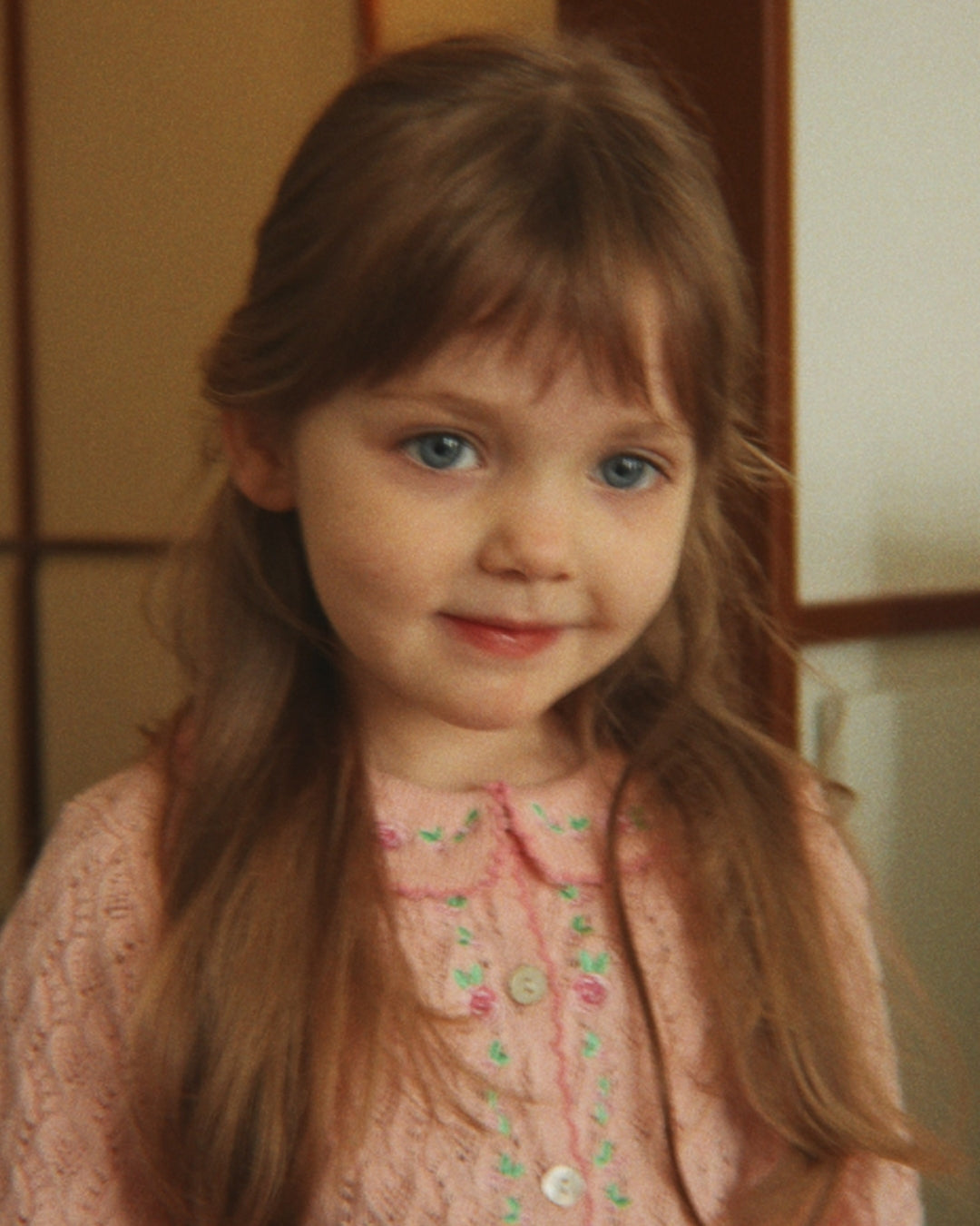 Konges Sløjd Rosier Cardigan Light Rose - kids knit cardigan, view 4