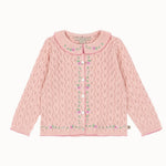 Konges Sløjd Rosier Cardigan Light Rose - kids knit cardigan