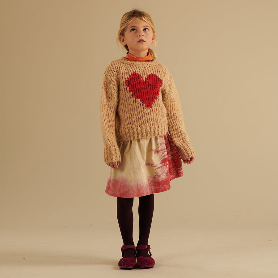 Long Live The Queen :: Sweater With Heart Beige
