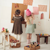 Louise Misha :: Dress Marlotta Khaki Copper Stripes