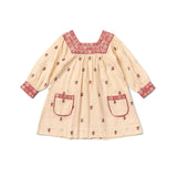 Lali Kids :: Adelle Dress With Petite Flower Embroidery