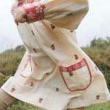 Lali Kids :: Adelle Dress With Petite Flower Embroidery
