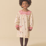 Lali Kids :: Adelle Dress With Petite Flower Embroidery