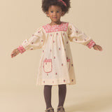 Lali Kids :: Adelle Dress With Petite Flower Embroidery