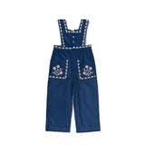 Lali Kids :: Clara Romper In Bijou Blue Embroidery