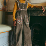 Lali Kids :: Clara Romper In Cypress Corduroy