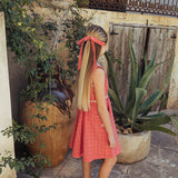 Lali Kids :: Ribbon Bow In Coral Crossstitch