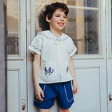 Lali Kids :: Birch Shorts In Agean Blue