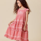 Lali Kids -  Nanette Dress In Faded Rose