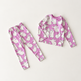 Smafolk -  Gala Long-Sleeved Top With Dancing Ghosts Sweet Lilac
